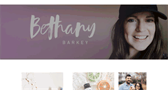 Desktop Screenshot of bethanybarkey.com